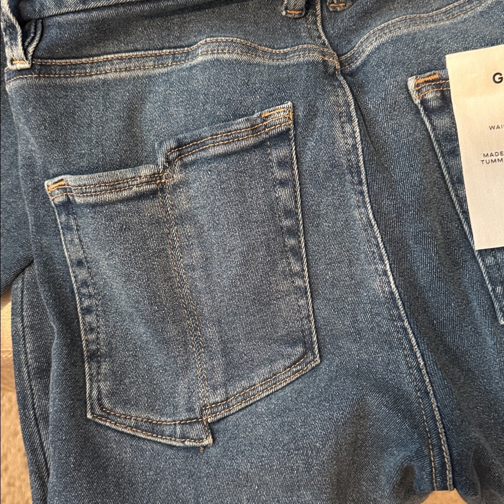 NWT Good American Good Waist Skinny Cropped Jeans - Size 8 - Picture 8 of 8